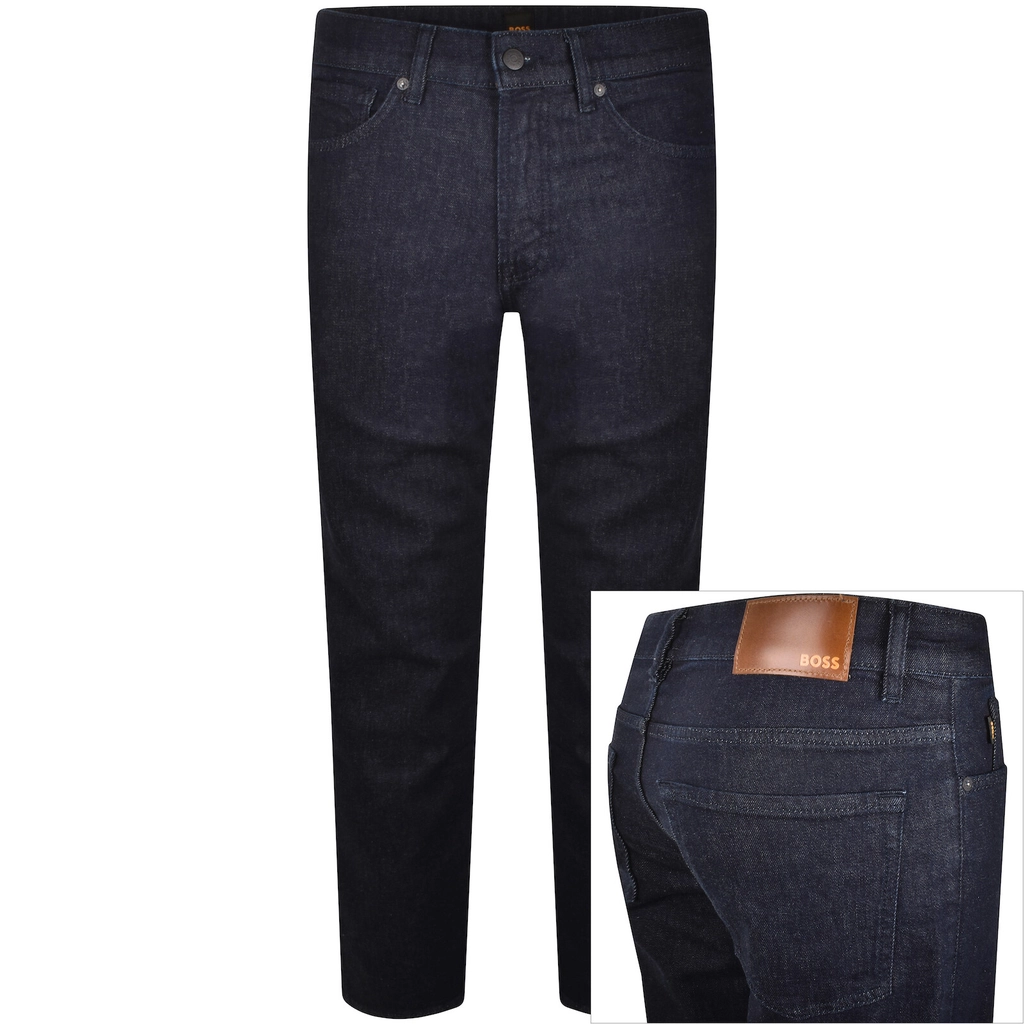 Hugo Boss BOSS Maine Regular Fit Dark Wash Jeans Navy